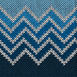 Seamless Knitted Stylized Geometric Pattern with Wave