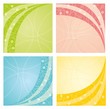 Set of romantic backgrounds