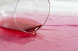 spilling wine