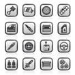 Vektor: Detailed car parts icons - vector icon set Detailed car parts icons - vector icon set