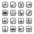 Vektor: plumbing objects and tools icons - vector icon set plumbing objects and tools icons - vector icon set