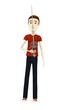 3d render of cartoon character with rapier