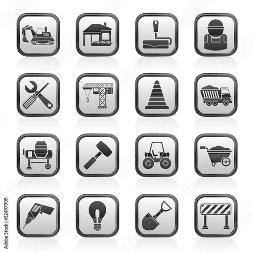 Vector: Building and construction icons - vector icon set Building and construction icons - vector icon set