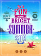 Summer retro poster