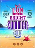 Summer retro poster