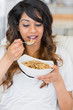 Girl eating cereal