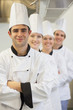 Chefs in line smiling