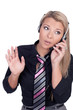 Young call center agent