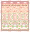 Seamless colorful aztec geometric pattern with birds and arrows