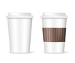 Vektor: two coffee cups to go two coffee cups to go