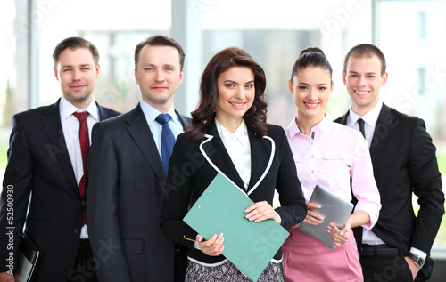 Photo: Group portrait of a professional business team Group portrait of a professional business team