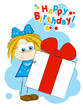 Girl with gift