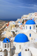 View of Santorini island in Greece