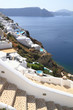Stairway of Santorini island in Greece