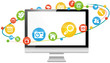 social media marketing computer pc