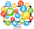 Social Media Computer Marketing Network