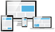 responsive web design electronic devices vector