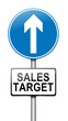 Sales target concept.