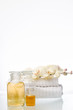 Foto: bottles of liquid soaps bottles of liquid soaps