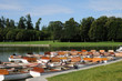 France, small boats in the park of Versailles Palace