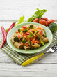 Foto: pasta with broccoli pepper and celery pasta with broccoli pepper and celery