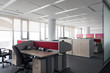 Desks in an office