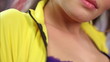 Young hot woman sexual lips and tongue movements