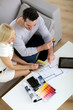 Couple working on home remodellng