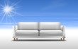 Vecteur : Sofa vor Himmel Sofa vor Himmel