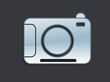 abstract glossy camera icon
