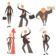 set of businessmen