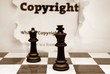 Copyright and chess concept