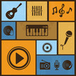 Vector Design Element With Mus...