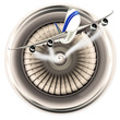 Flugzeug Triebwerk - Jumbo Jet