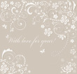 Beautiful wedding card
