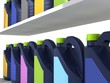 Jerrycans with car engine oil - isolated