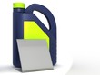 Jerrycans with car engine oil - isolated