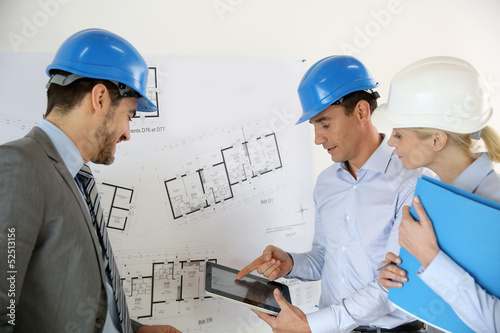 Photo: Prensenting project to client Prensenting project to client