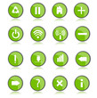 green buttons