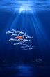 fish swarm - individual protected by the mass concept