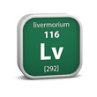 Livermorium material sign