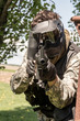 men playing paintball