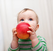 Baby with apple