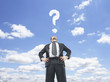 businessman  looking up