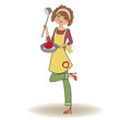 woman cooking