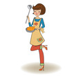 woman cooking
