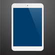 Realistic white tablet pc.