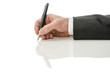 Photo: Hand holding a pen Hand holding a pen