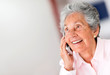 Happy woman on the phone