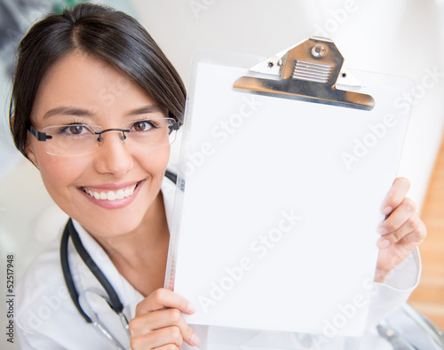 Photo: Doctor pointing at a prescription Doctor pointing at a prescription